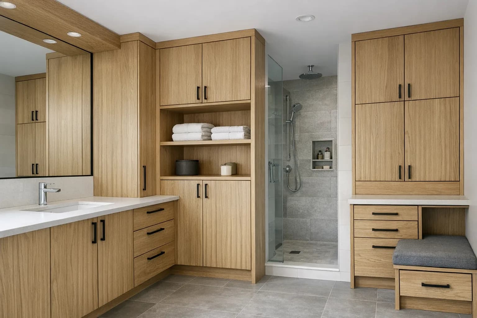 Projet salle de bain sur mesure sur la Rive-Sud