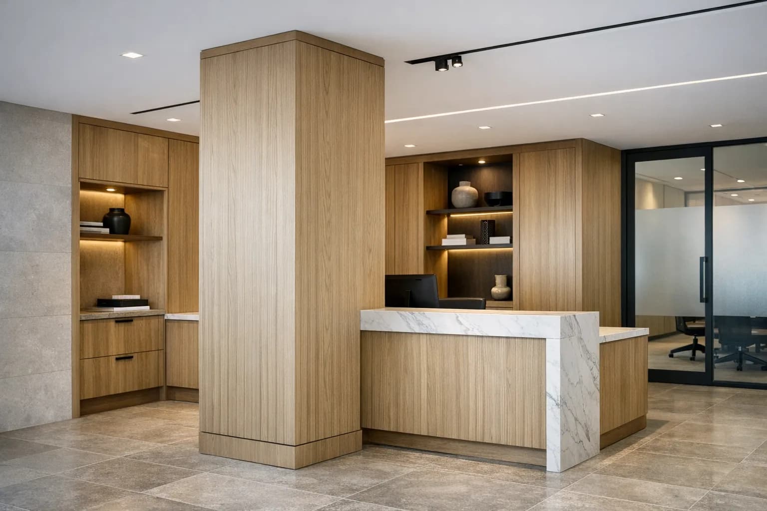 Aménagement commercial avec installation planifiée