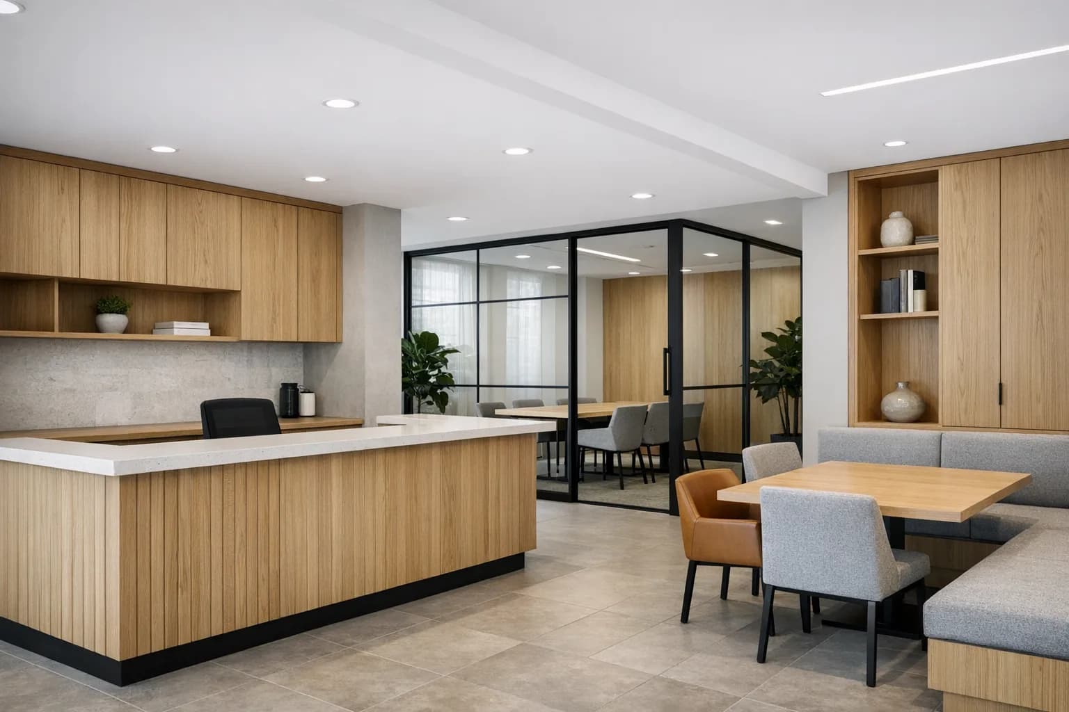 Détail matériau pour aménagement commercial